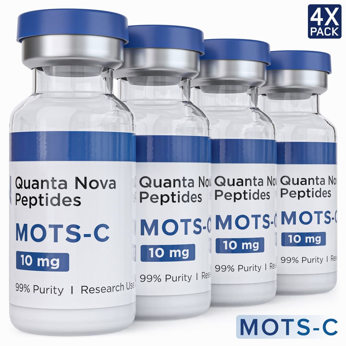 MOTS-C | 10MG | 4-Pack | Lyophilized Powder | Made in USA